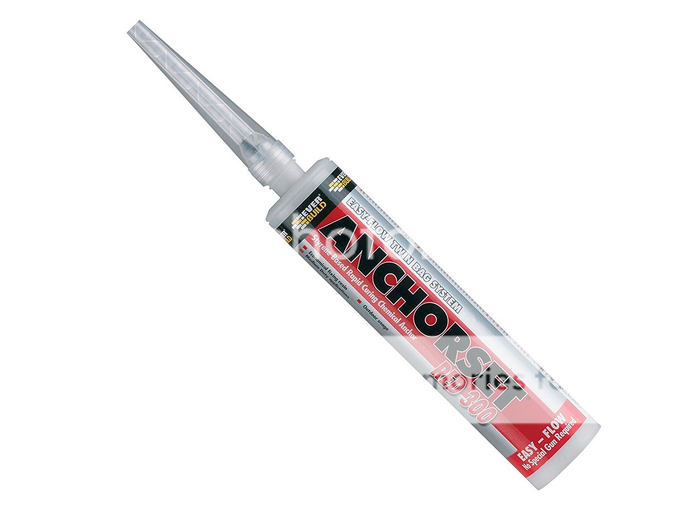 Everbuild Anchorset Red Chemical Anchor Concrete Stud Masonry Rawl